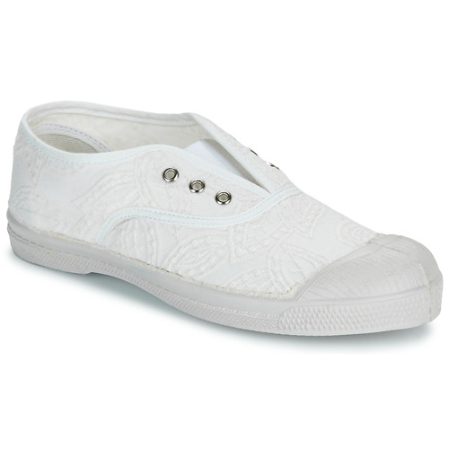 Schoenen Meisjes Lage sneakers Bensimon TENNIS ELLY BRODERIE ANGLAISE Wit