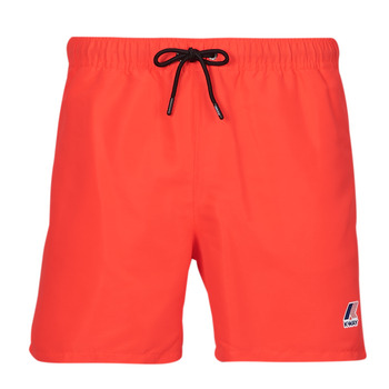 Textiel Heren Zwembroeken/ Zwemshorts K-Way LE VRAI OLIVIER FLUO Rood / Fluo