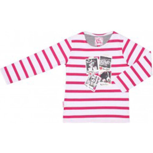 Textiel Meisjes T-shirts met lange mouwen Miss Girly T-shirt manches longues fille FAPOLAR Wit