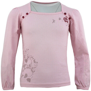 Textiel Meisjes T-shirts met lange mouwen Miss Girly T-shirt manches longues fille FURYLON Roze