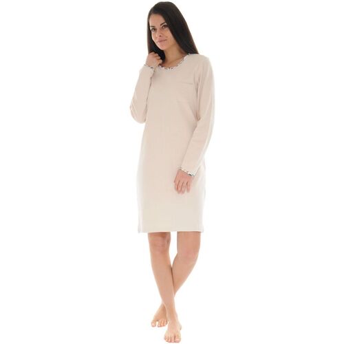 Textiel Dames Pyjama's / nachthemden Christian Cane CIDONIE Beige