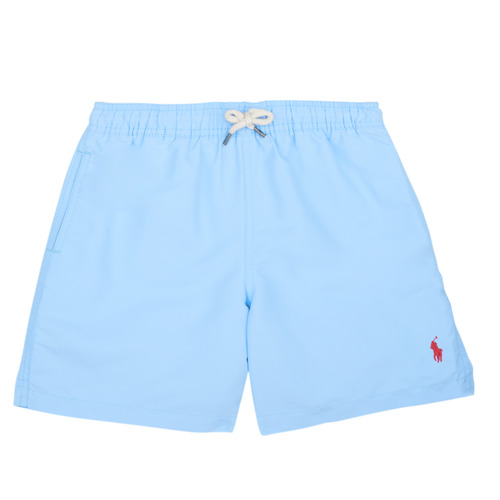 Textiel Jongens Zwembroeken/ Zwemshorts Polo Ralph Lauren TRAVLR SHORT-SWIMWEAR-TRUNK Blauw / Ciel