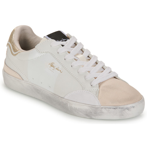 Schoenen Dames Lage sneakers Pepe jeans LANE MOON W Beige / Goud