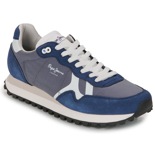 Schoenen Heren Lage sneakers Pepe jeans BRIT-ON PRINT M Blauw