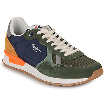 Schoenen Heren Lage sneakers Pepe jeans BRIT MIX M Kaki / Marine