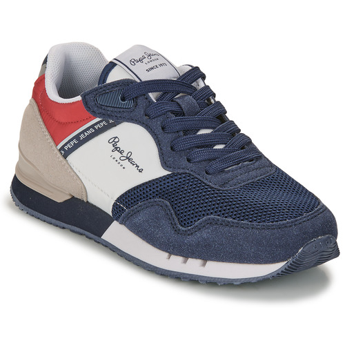 Schoenen Jongens Lage sneakers Pepe jeans LONDON URBAN B Marine / Rood / Blauw