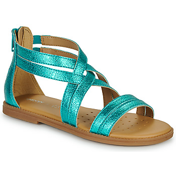 Schoenen Meisjes Sandalen / Open schoenen Geox J SANDAL KARLY GIRL Blauw