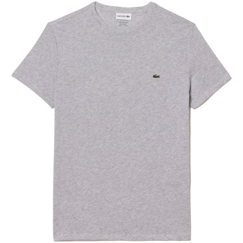 Textiel Heren T-shirts & Polo’s Lacoste Regular Fit T-Shirt - Gris Chine Grijs