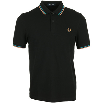 Textiel Heren T-shirts & Polo’s Fred Perry Twin Tipped Zwart