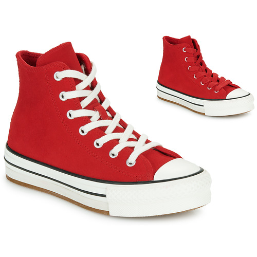 Schoenen Meisjes Hoge sneakers Converse CHUCK TAYLOR ALL STAR EVA LIFT Rood