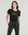 Textiel Dames T-shirts korte mouwen Armani Exchange 3DYTAF Zwart