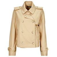 Textiel Dames Trenchcoats Lauren Ralph Lauren SAYAITE-UNLINED-TRENCH Beige