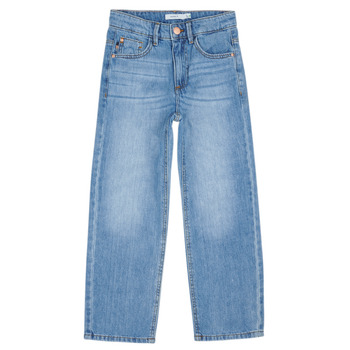 Textiel Meisjes Straight jeans Name it NKFROSE HW STRAIGHT JEANS 9222-BE Blauw