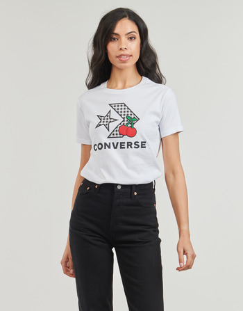 Converse CHERRY STAR CHEVRON INFILL TEE WHITE