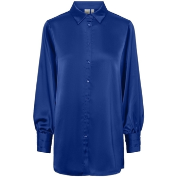 Textiel Dames Tops / Blousjes Y.a.s YAS Noos Pella Shirt L/S - Surf The Web Blauw