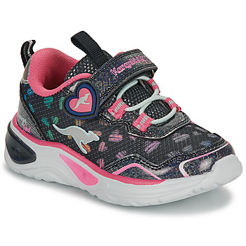 Schoenen Meisjes Lage sneakers Kangaroos K-SLG Lovin EV Marine / Roze