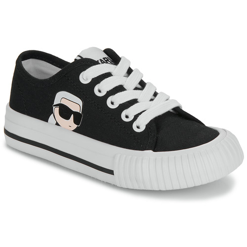 Schoenen Kinderen Lage sneakers Karl Lagerfeld KARL'S VARSITY KLUB Zwart