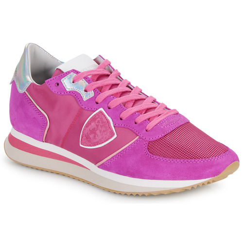 Schoenen Dames Lage sneakers Philippe Model TRPX LOW WOMAN Roze