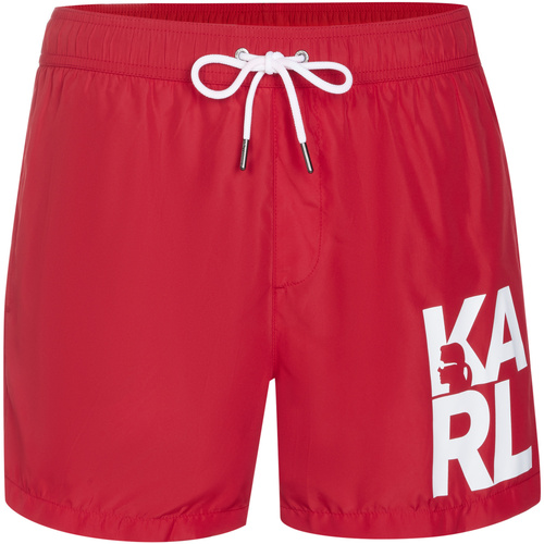 Textiel Heren Zwembroeken/ Zwemshorts Karl Lagerfeld KL21MBS02 Rood