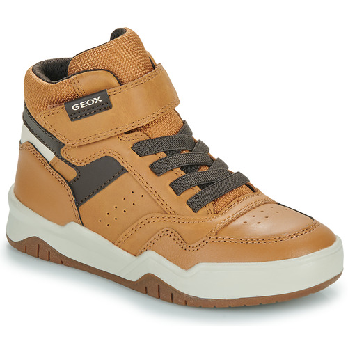 Schoenen Jongens Hoge sneakers Geox J PERTH BOY Brown