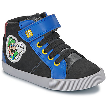 Schoenen Kinderen Hoge sneakers Geox B KILWI BOY Marine / Rood