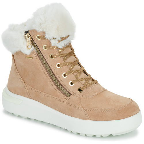 Schoenen Dames Laarzen Geox D DALYLA B ABX Brown / Wit