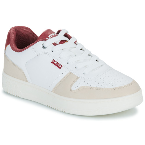 Schoenen Dames Lage sneakers Levi's DRIVE S Wit / Bordeaux