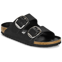 Schoenen Dames Leren slippers Birkenstock Arizona Big Buckle LEOI Black HEX Zwart