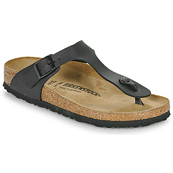 Schoenen Slippers Birkenstock Gizeh BF Black Zwart