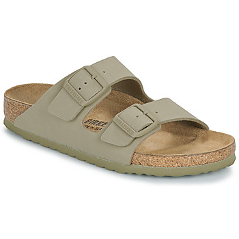 Schoenen Leren slippers Birkenstock Arizona BF Faded Khaki Kaki