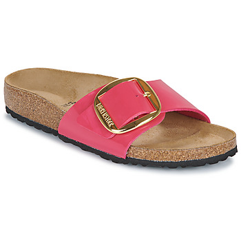 Schoenen Dames Leren slippers Birkenstock Madrid BB BF Patent FuchsiaFusion Roze