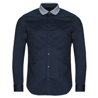 Textiel Heren Overhemden lange mouwen Armani Exchange 6DZC26 Navy