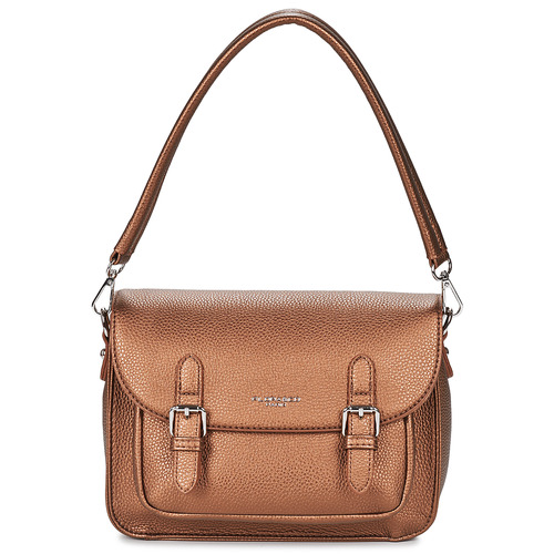 Tassen Dames Schoudertassen met riem Nanucci 6988 Brown / Métal