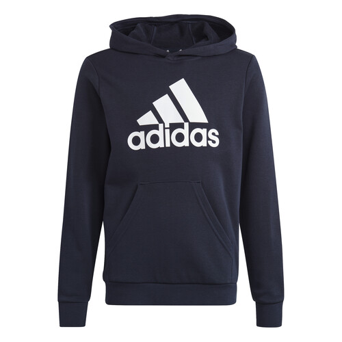 Textiel Jongens Sweaters / Sweatshirts Adidas Sportswear Big Logo Essentials Cotton Hoodie Marine / Wit