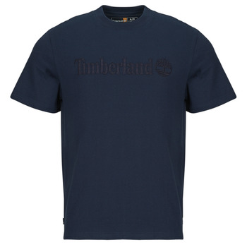 Textiel Heren T-shirts korte mouwen Timberland Embroidery Tonal SS Tee Marine