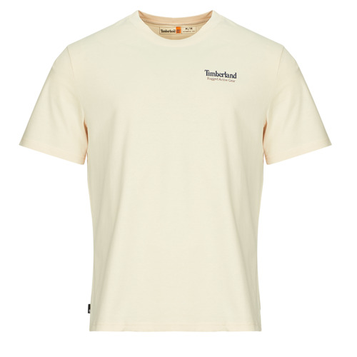 Textiel Heren T-shirts korte mouwen Timberland Outdoor Inspired Back Graphic Tee Beige