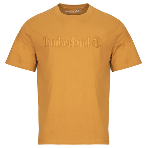 Textiel Heren T-shirts korte mouwen Timberland Embroidery Tonal SS Tee Brown