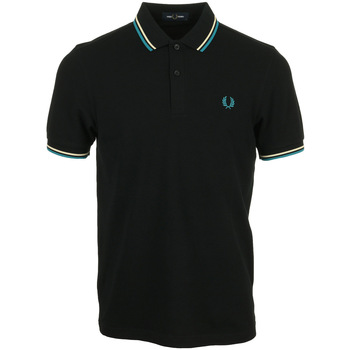 Textiel Heren T-shirts & Polo’s Fred Perry Twin Tipped Zwart