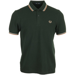 Textiel Heren T-shirts & Polo’s Fred Perry Twin Tipped Groen