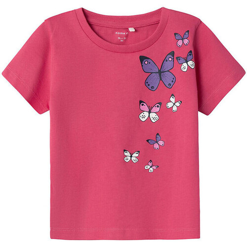 Textiel Meisjes T-shirts & Polo’s Name it  Roze