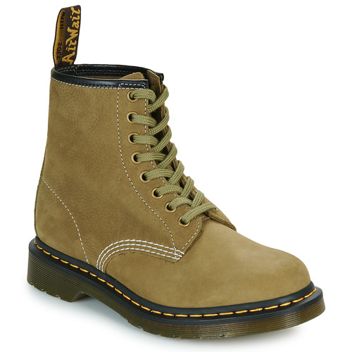 Schoenen Laarzen Dr. Martens 1460 Muted Olive Tumbled Nubuck+E.H.Suede Kaki