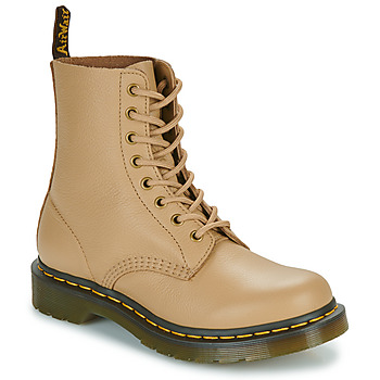 Schoenen Dames Laarzen Dr. Martens 1460 Pascal Savannah Tan Virginia Beige