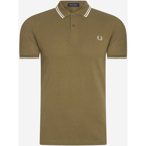 Textiel Heren T-shirts & Polo’s Fred Perry Twin tipped  shirt Groen