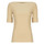 Textiel Dames T-shirts met lange mouwen Lauren Ralph Lauren JUDY-ELBOW SLEEVE-KNIT Beige