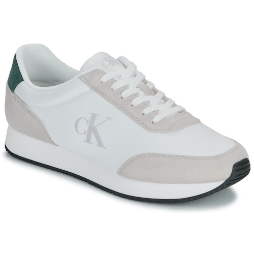 Schoenen Heren Lage sneakers Calvin Klein Jeans RETRO RUNNER ICONIC SNK Wit / Beige