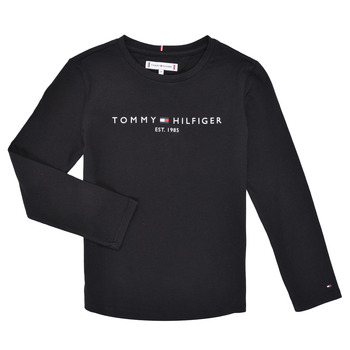 Textiel Kinderen T-shirts met lange mouwen Tommy Hilfiger ESSENTIAL TEE L/S Zwart