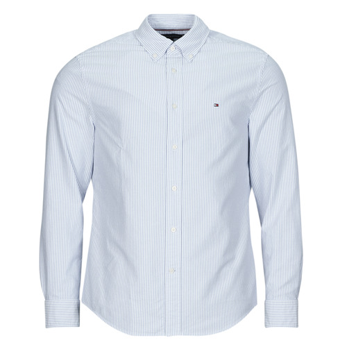 Textiel Heren Overhemden lange mouwen Tommy Hilfiger HERITAGE OXFORD STRIPE RF SHIRT Blauw