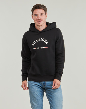 Textiel Heren Sweaters / Sweatshirts Tommy Hilfiger ROUNDALL HOODY Zwart