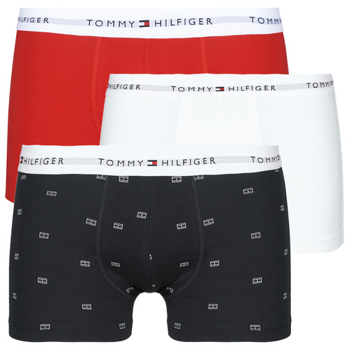 Ondergoed Heren Boxershorts Tommy Hilfiger 3P TRUNK PRINT X3 Blauw / Wit / Rood