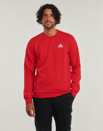 Textiel Heren Sweaters / Sweatshirts Adidas Sportswear FEELCOZY ESSENTIALS FLEECE SWEATSHIRT Rood / Wit